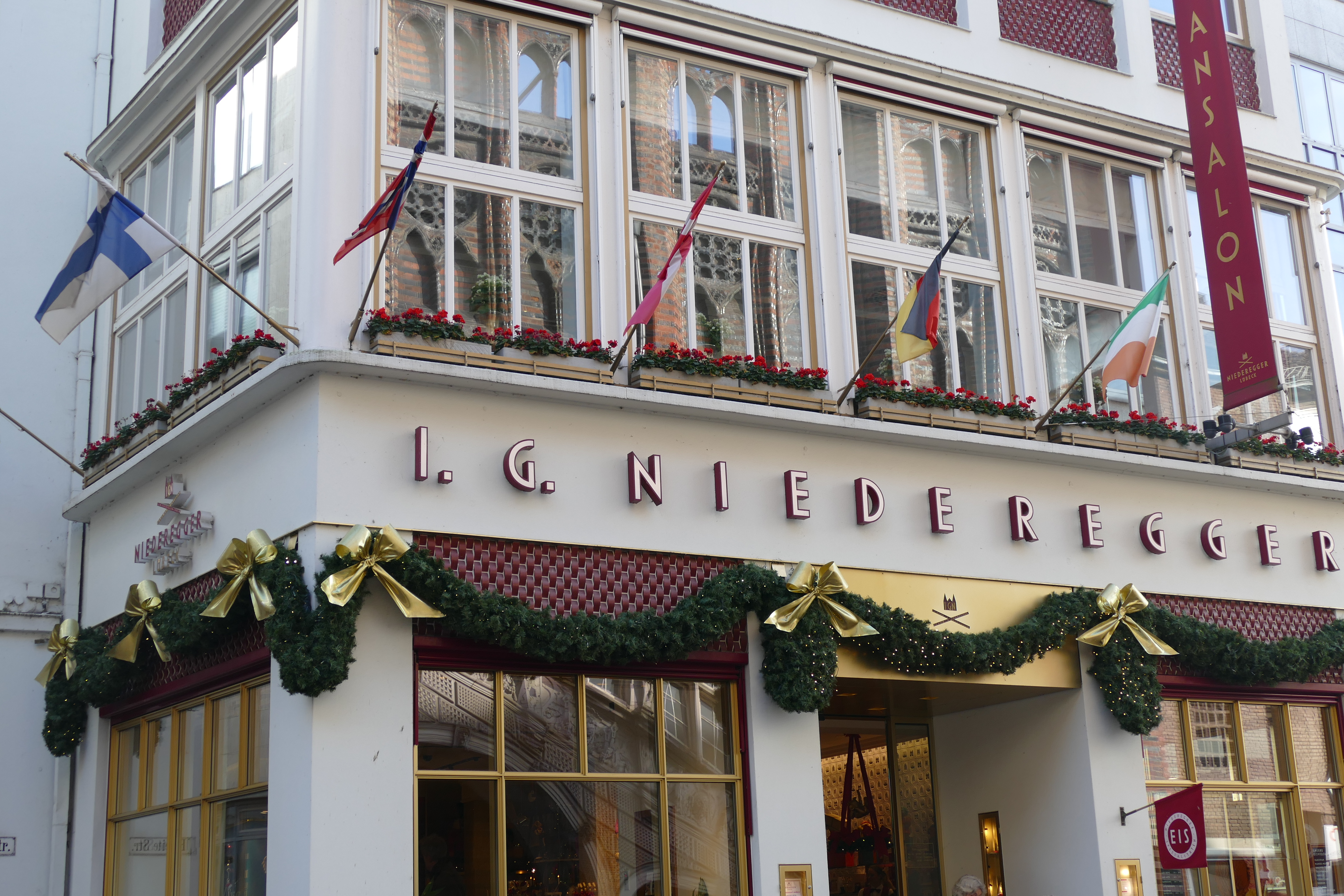 Das Café Niederegger in Lübeck